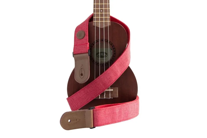 KALA DSTP-RD Deluxe Ukulele Cloth Strap – 1.5″ Red