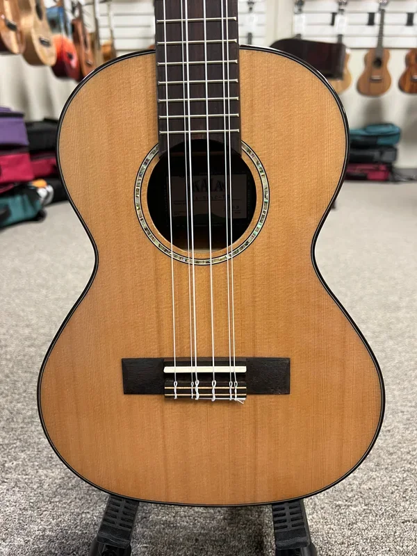 KALA KA-SCAC-T6 Six String Tenor Ukulele – Solid Cedar/Acacia