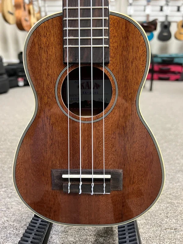 KALA KA-SLNG Mahogany Soprano Long Neck Ukulele – Soprano Body w/Concert Neck