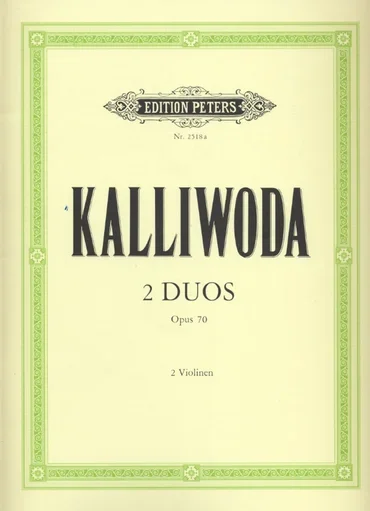 Kalliwoda, Johan: Violin Duos, Op. 70 (2 violins)