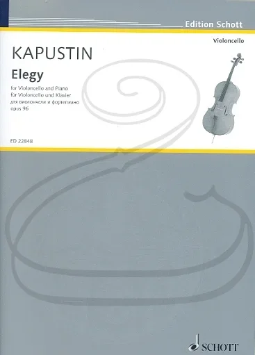 Kapustin: Elegy, Op.96 (cello & piano) Schott