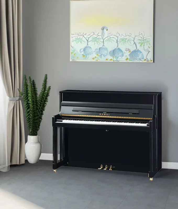 Kawai K-200 Upright Piano | Polished Ebony | 45″ | New