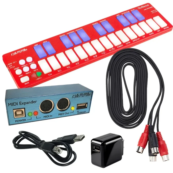 Keith McMillen Instruments QuNexus Red MPE MIDI Keyboard Controller MIDI RIG