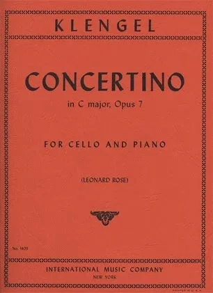 Klengel (Rose): Concertino in C Major, Op.7 (cello & piano)
