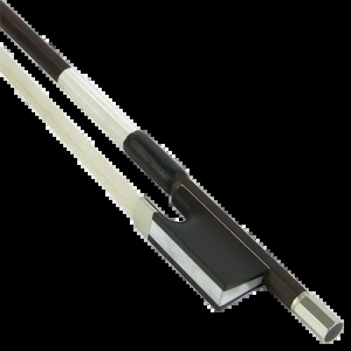 Knoll Dodd Model Brazilwood Nickel-Silver Mounted Violin Bow with Round Stick 4/4