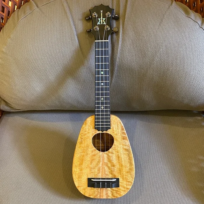 KoAloha KSM-03RP-MG Soprano Pineapple Long Neck Ukulele Royal Pikake Mango #2309031