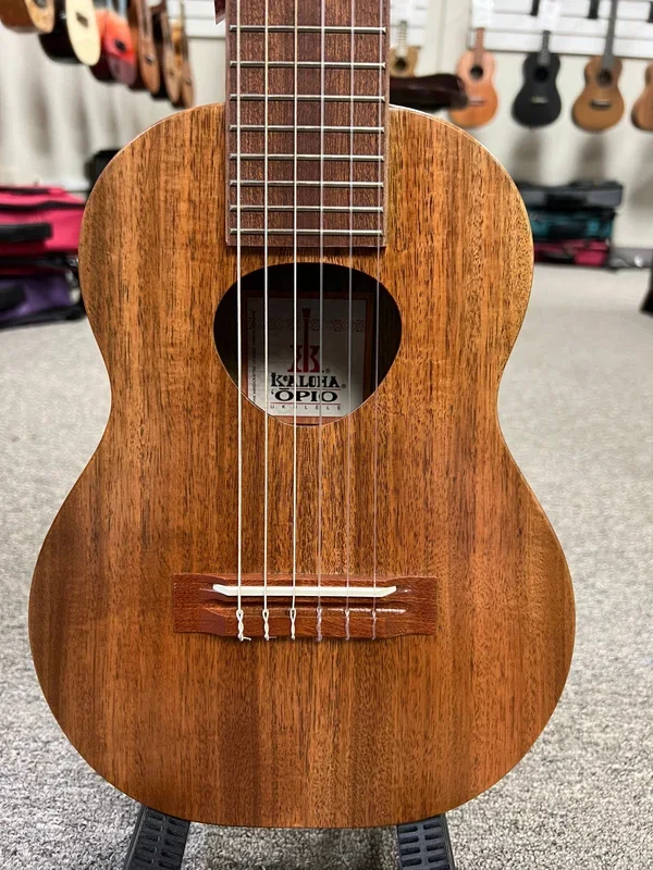 KoAloha KTO-G6 Solid Acacia Opio Guitalele Ukulele w/Case – 6 String Guitarlele