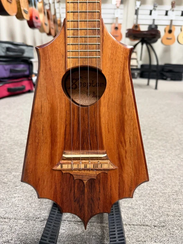 KoAloha Pops Made Custom Solid Koa Sceptre Tenor Ukulele w/Case – Made in Hawaii