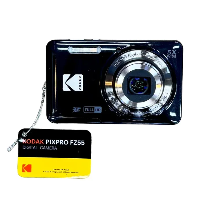 KODAK PIXPRO FZ55 16MP CMOS Sensor Digital Camera w/ 128 GB SD Card – Black
