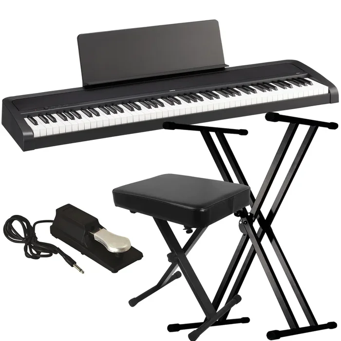 Korg B2+ Digital Piano – Black KEY ESSENTIALS BUNDLE