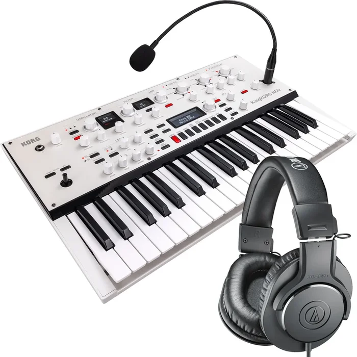 Korg KingKorg Neo 37-Key Virtual Analog Synthesizer/Vocoder STUDIO KIT