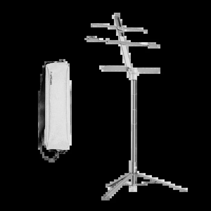 KraftGeek Bravo Music Stand Solo Gig White (Stand and Bag)