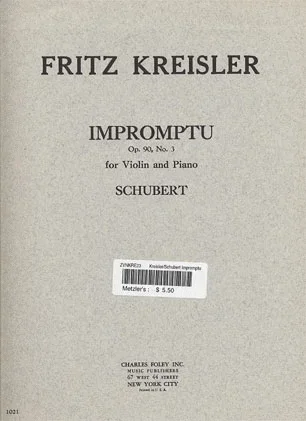 Kreisler/Schubert: Impromptu Op.90 (violin & piano)