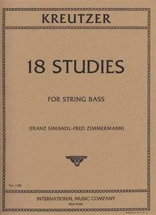 Kreutzer, R. (Simandl-Zimmerman): 18 Studies (bass)
