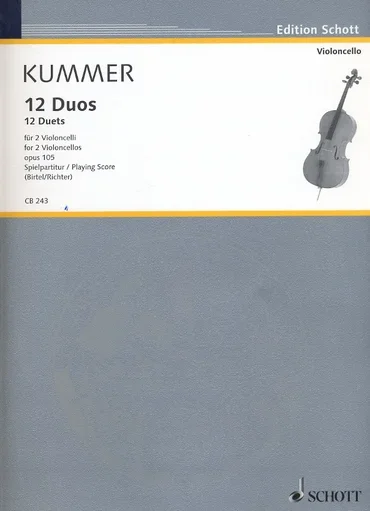 Kummer, F.A. (Birtel/Richter): 12 Duos, Op.105 (two cellos) Schott