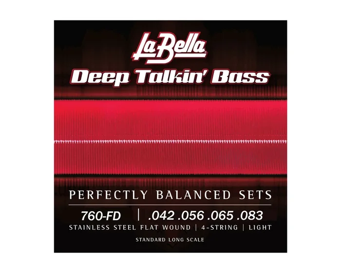 La Bella 760FD Short-Scale Flatwound Bass Strings to Suit Danelectro