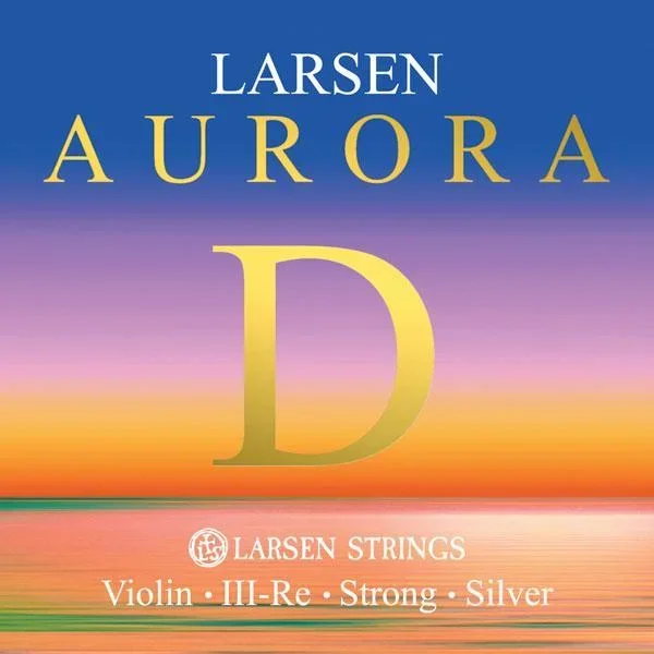 Larsen Aurora Violin D String 4/4 Strong – Silver