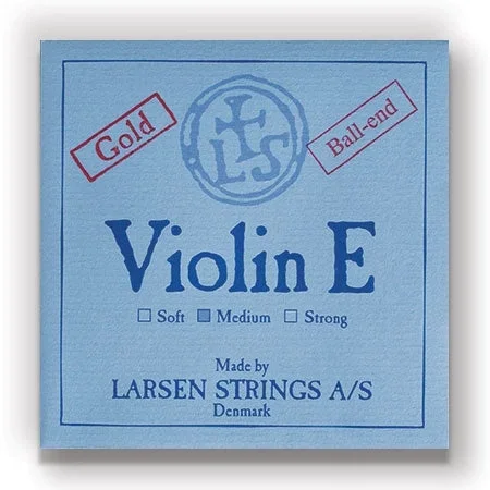 Larsen Violin E String – Medium Gauge – Ball (Gold-Plated Carbon Steel)