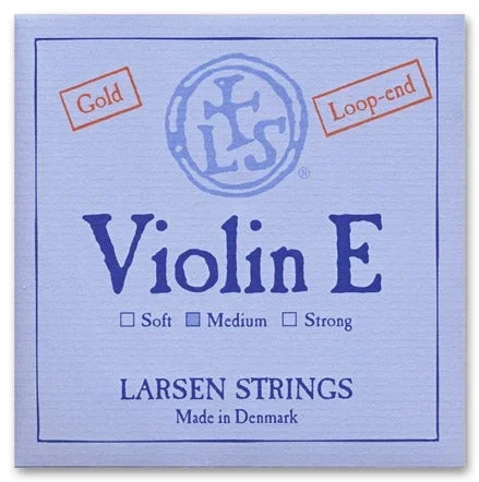 Larsen Violin E String – Medium Gauge – Loop (Gold-Plated Carbon Steel)