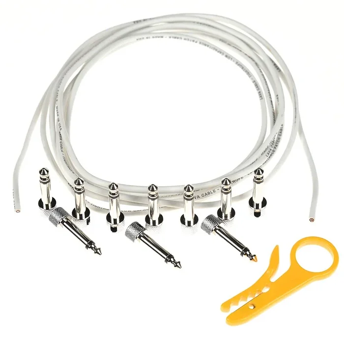 Lava Cable Tightrope Solder-Free Pedal Board Kit 10′ White