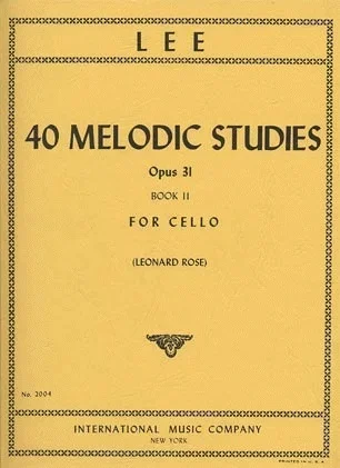 Lee, Sebastian (Rose): 40 Melodic Studies, Op.31 Vol.2 (cello)