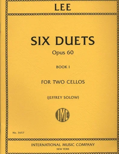 Lee (Solow): 6 Duets Op.60, Vol.1 (2 Cellos)