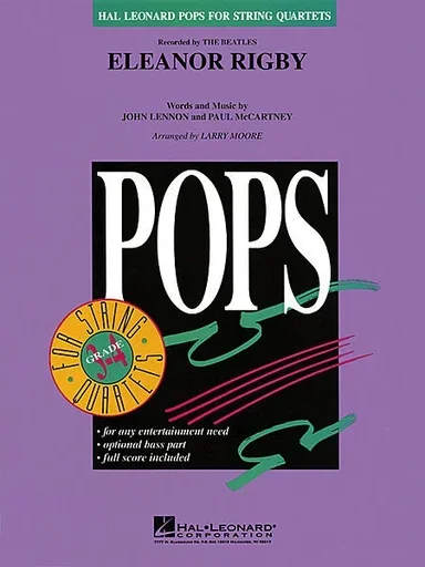 Lennon and McCartney: Eleanor Rigby-Pops for String Quartet (score and parts)