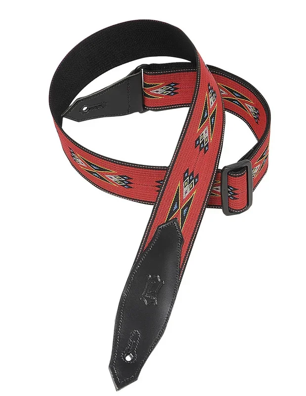 Levy’s Leathers 2″ Polypropylene Guitar Strap MSSN80-RED