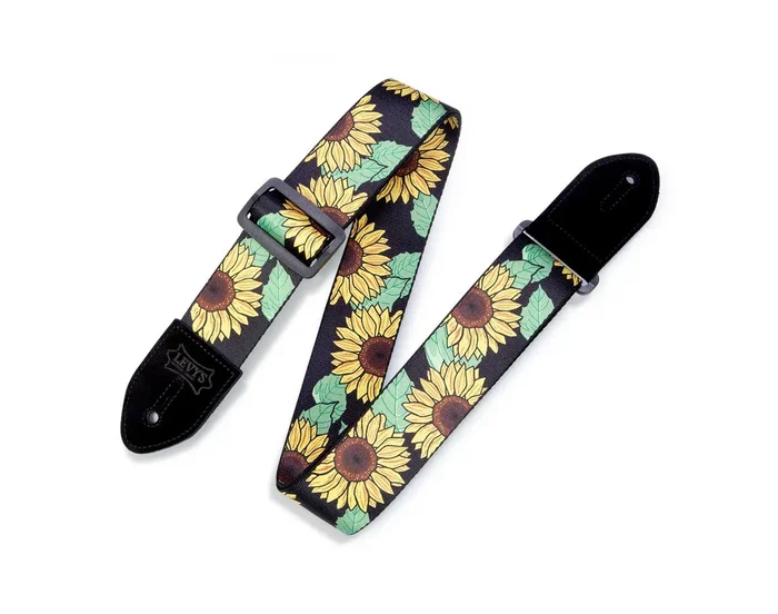 Levy’s MP2-009 Printed Series Guitar Strap – Sunflower