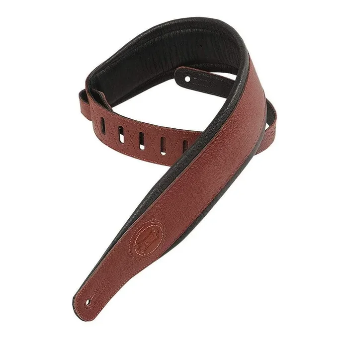 Levy’s Signature Legacy Series 3″ Wide Garment Leather Guitar Strap Burgundy