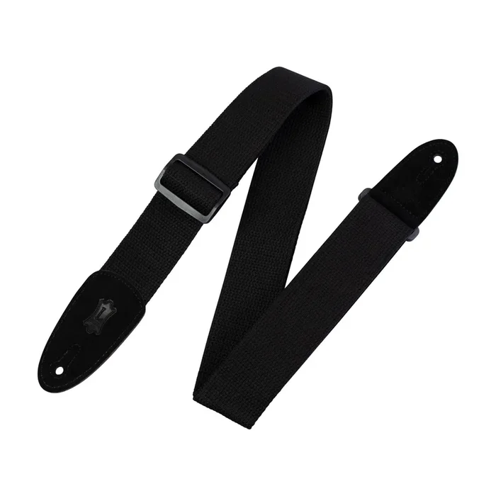 Levys Cotton & Suede Series 2″ Black Guitar Strap