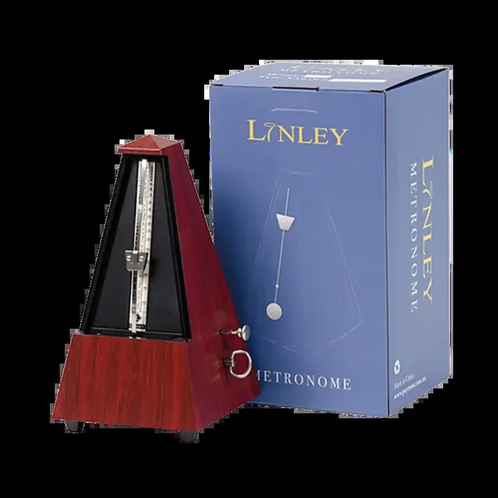 Linley Mechanical Metronome Pyramid with Bell Mahogany
