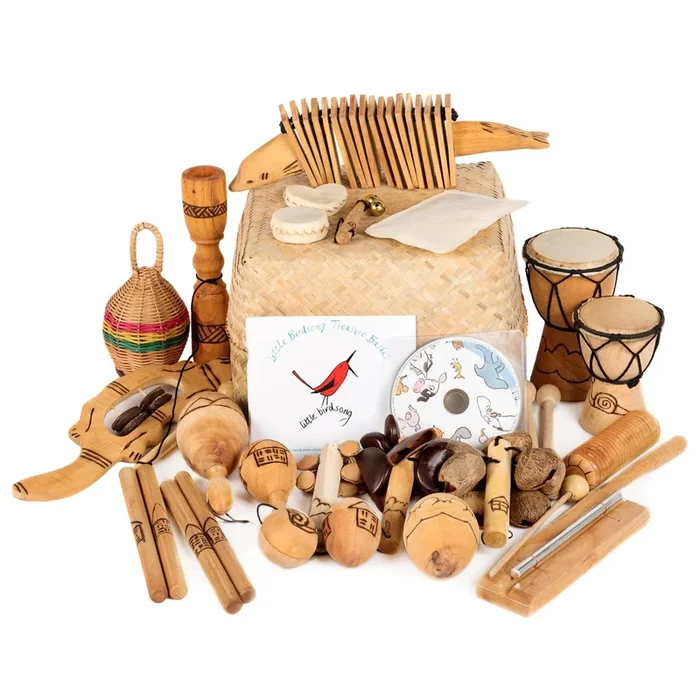 Little Birdsong Treasure Percussion Basket – 22 Instruments