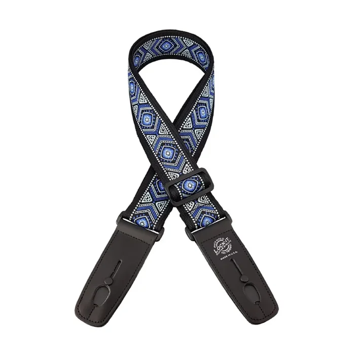 Lock-It Guitar Strap – Jacquard Blue
