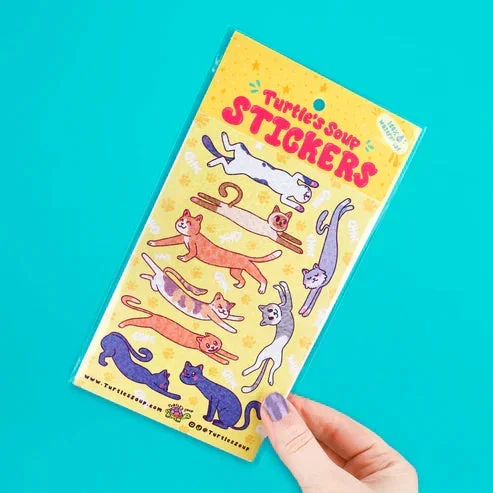 long cats sticker sheet