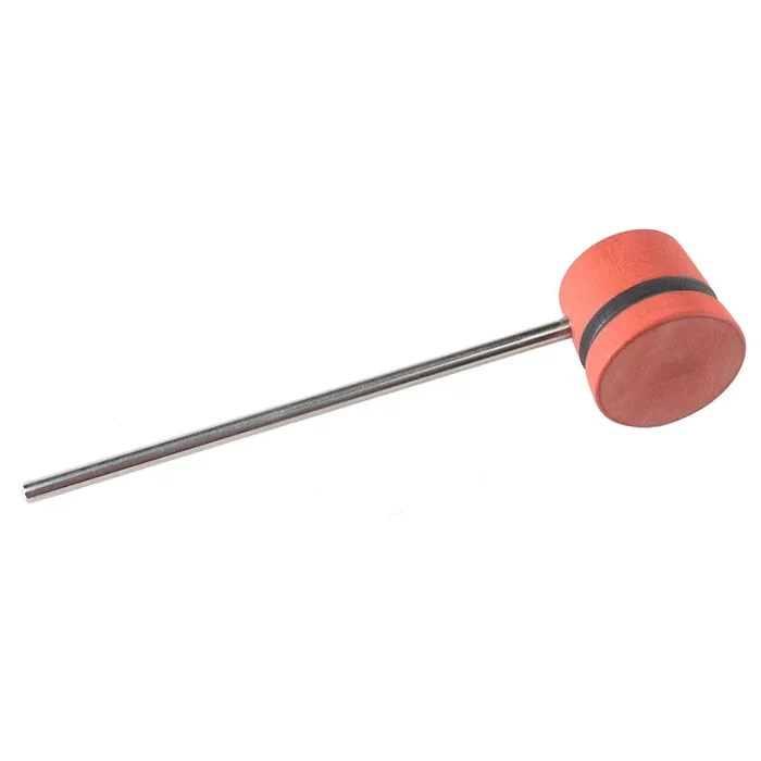 Low Boy Lightweight Wood Bass Drum Beater Red w/Black Stripes
