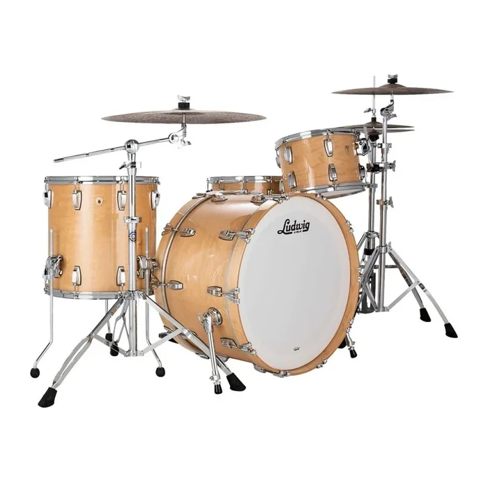 Ludwig Classic Maple 3pc Pro Beat Drum Set Natural