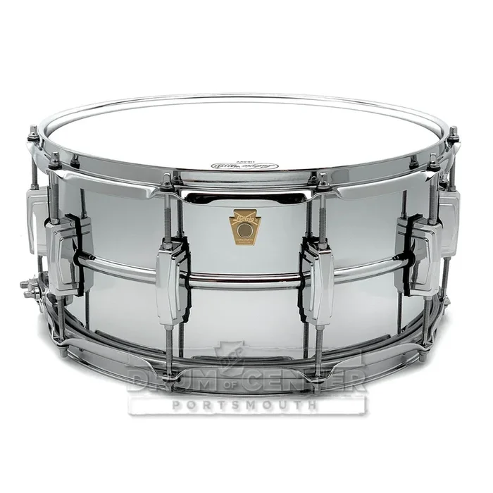 Ludwig LB402B Supraphonic Chrome Over Brass Snare Drum 14×6.5