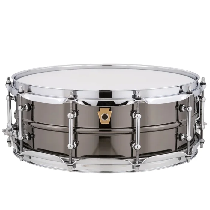 Ludwig LB416T Black Beauty 5×14 Smooth Shell, Tube Lugs Snare Drum