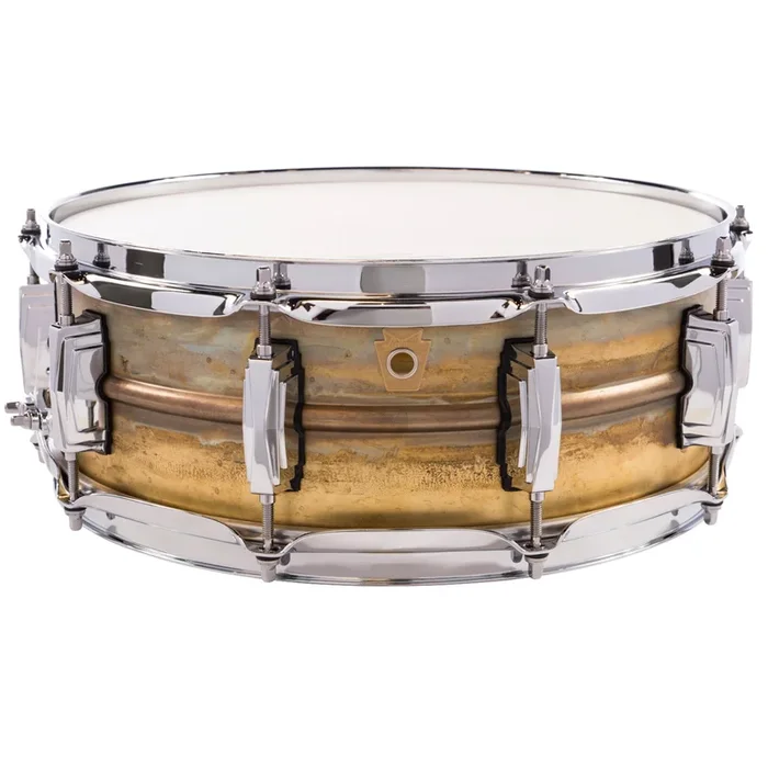 Ludwig LB454R Supraphonic 5×14 Raw Brass Shell, Imperial Lugs Snare Drum