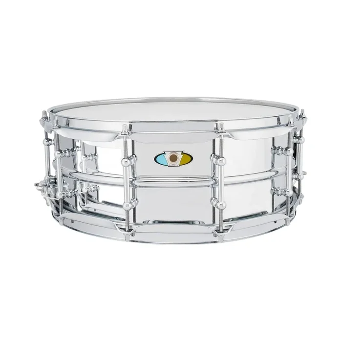Ludwig Supralite Steel Snare 5.5″ X 14″ with P88i Throw Off