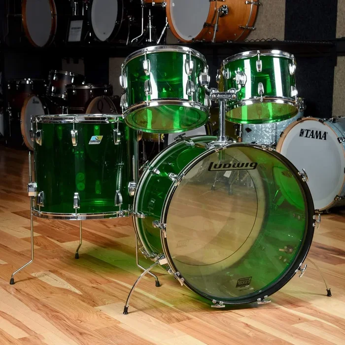 Ludwig Vistalite Green 1970s