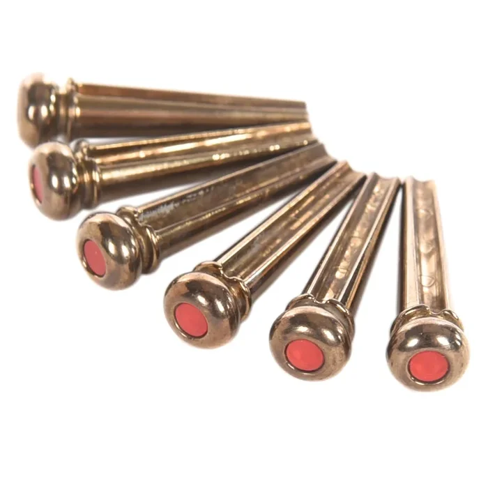 Luxe by Martin Bridge Pins Gold w/Red Inlay