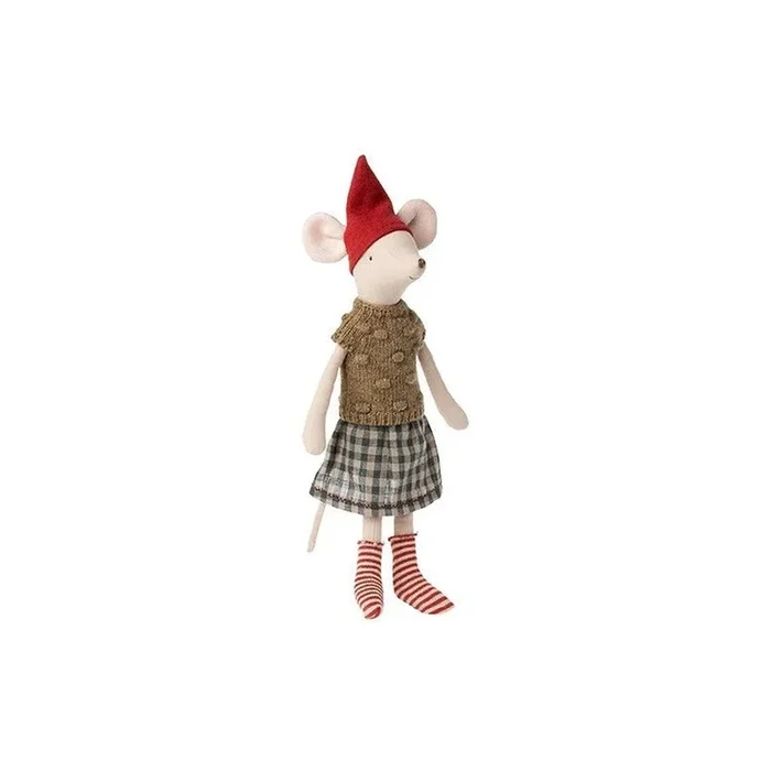 Maileg christmas girl mouse – medium