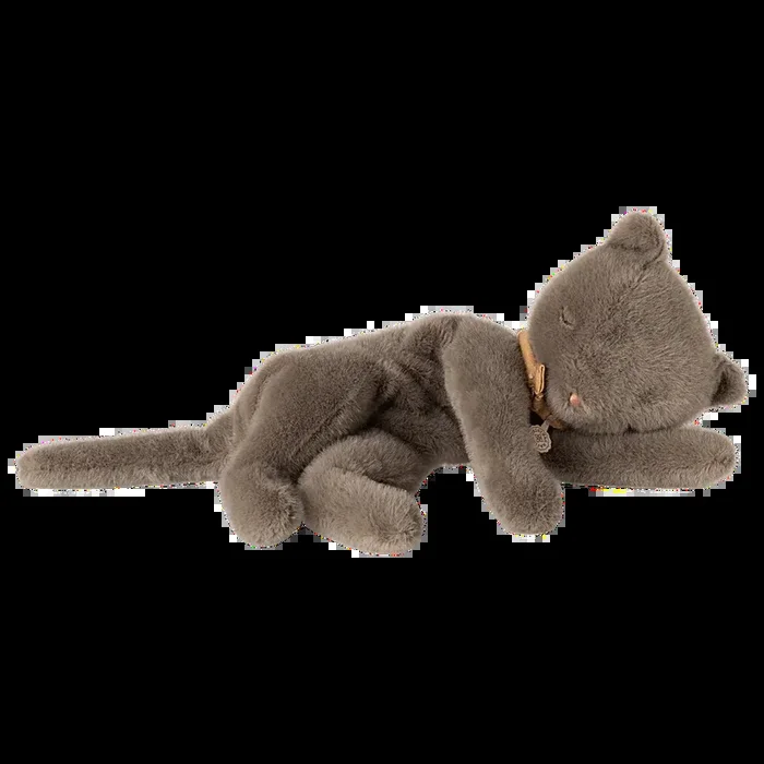Maileg medium plush kitten sleeping – grey