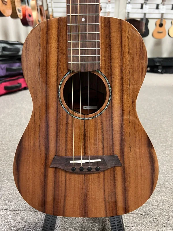 Makaio MKBS-10 Steel String Koa Baritone Ukulele w/Case