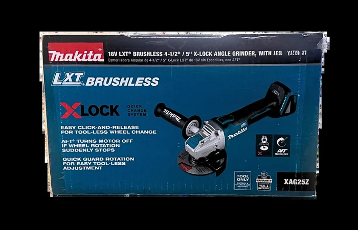 Makita XAG25Z 18V LXT Brushless 4-1/2″ / 5″ X-Lock Angle Grinder (Tool-Only)