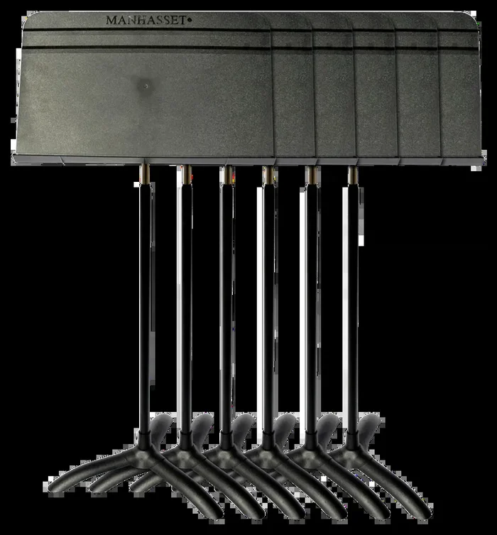 Manhasset Symphony Set of 6 Music Stands Black