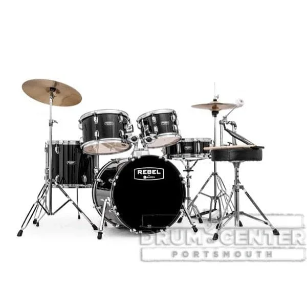 Mapex Rebel 5 Pc Complete Junior Set Up w/Fast Size Toms Black