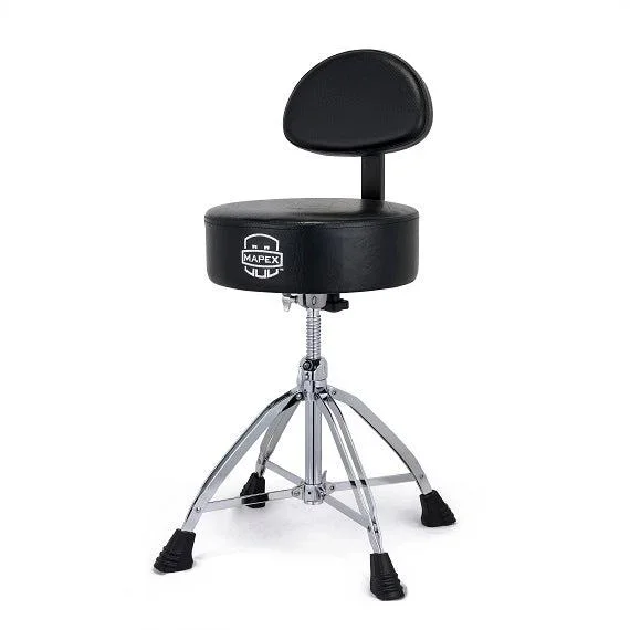 Mapex T870 Drum Throne w/Backrest | Black